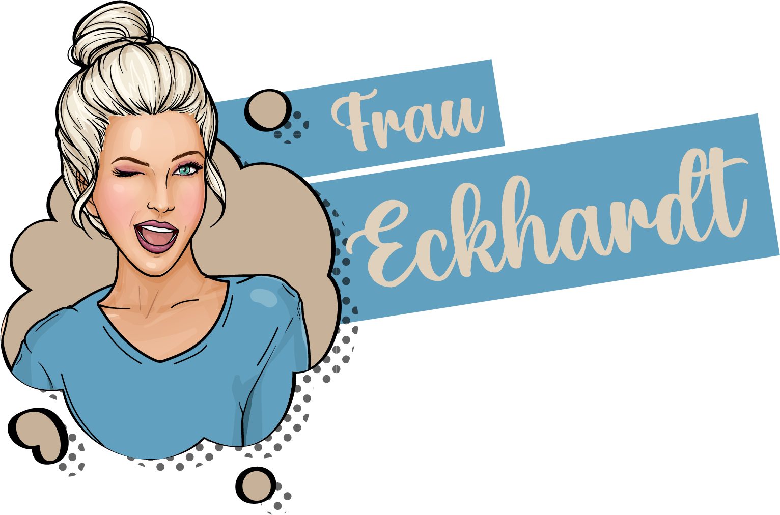 Frau Eckhardt herself, das Logo